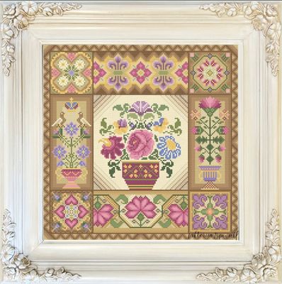 Meridian Summer Garden Sampler by MilleFleur 2023 Cross Stitch Pattern