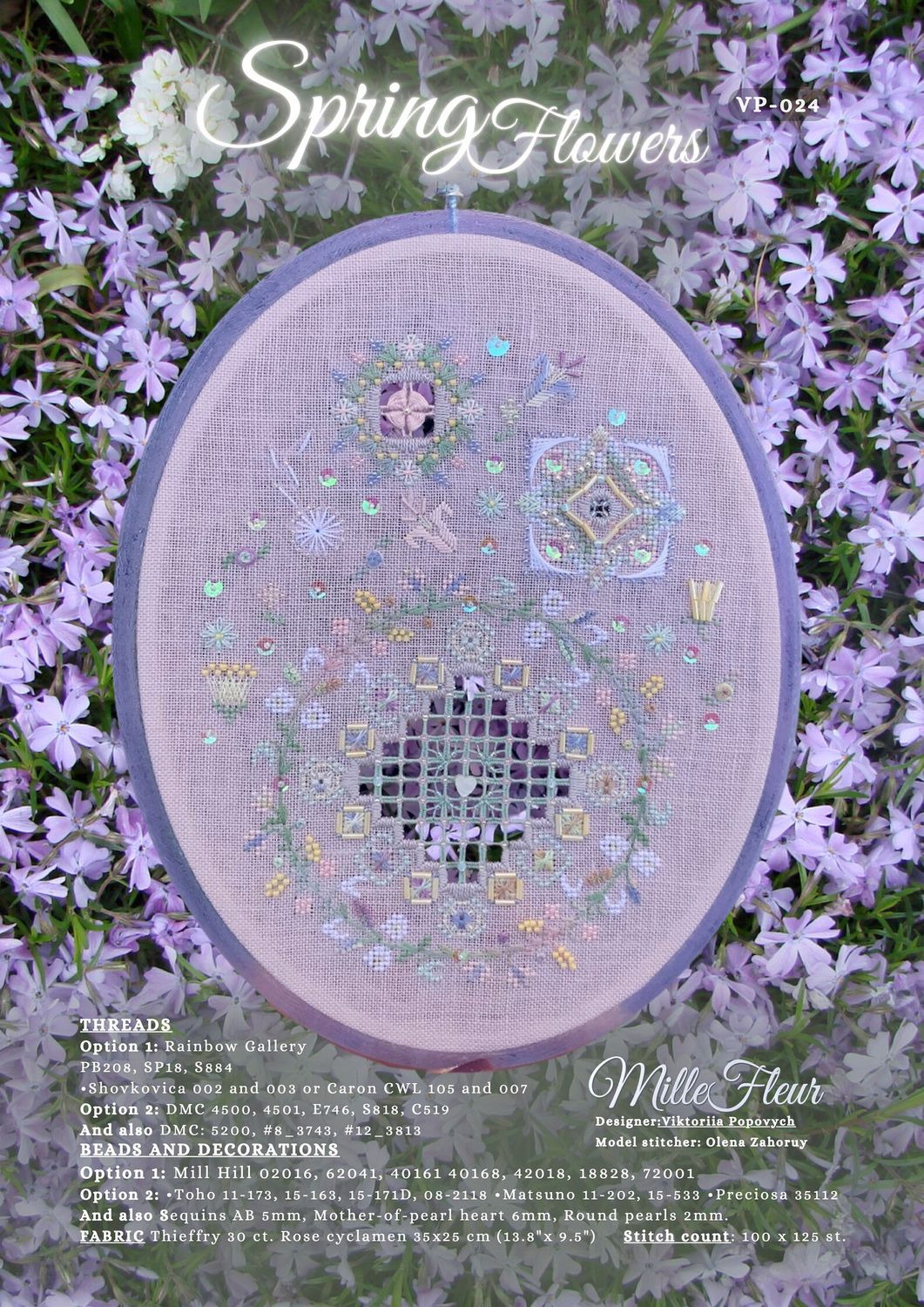 Spring flowers by MilleFleur 2024 Cross Stitch Pattern