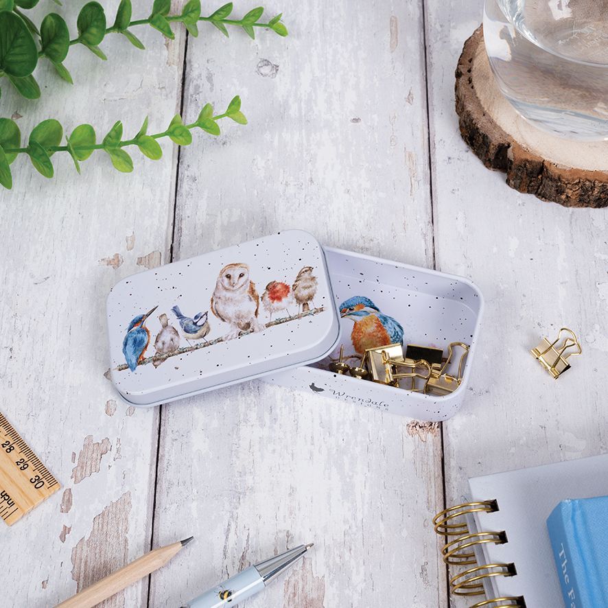 Variety of Life by Wrendale Designs Bird Mini Tin for Needles &amp; Notions