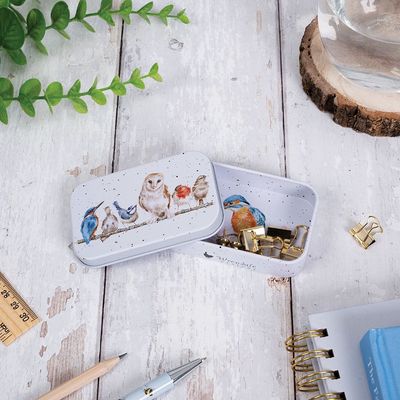Variety of Life by Wrendale Designs Bird Mini Tin for Needles &amp; Notions
