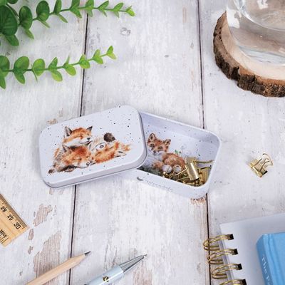 The Afternoon Nap by Wrendale Designs Fox Mini Tin for Needles &amp; Notions