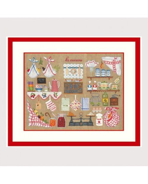 Kitchen by Le Bonheur des Dames Kitchen petit point Collection Counted cross stitch kit
