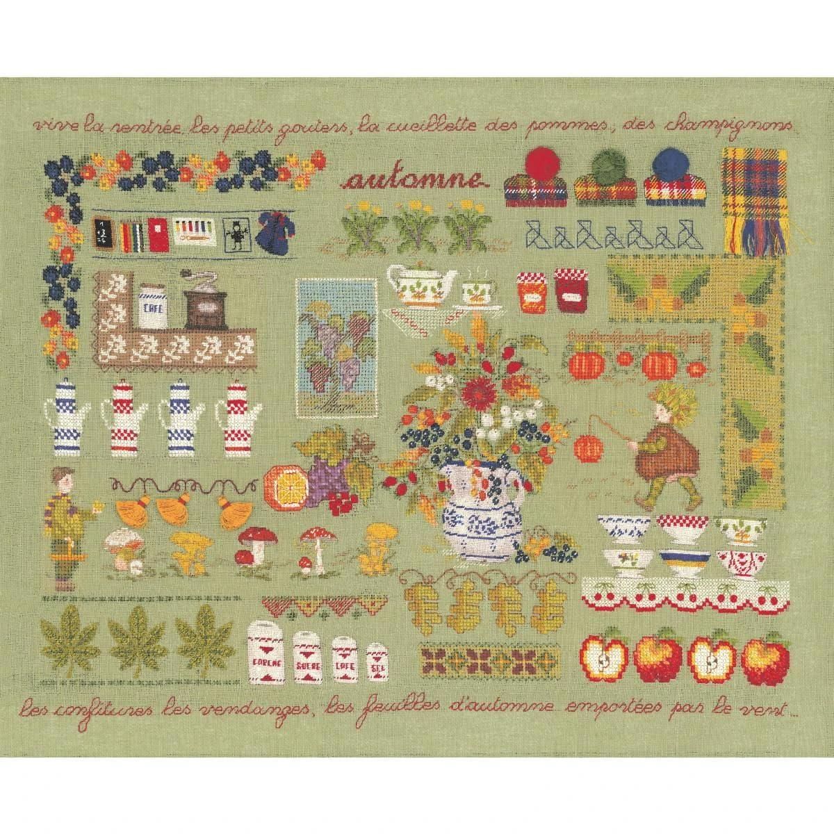 Autumn by Le Bonheur des Dames Season Collection Counted cross stitch kit