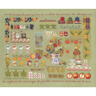 Autumn by Le Bonheur des Dames Season Collection Counted cross stitch kit