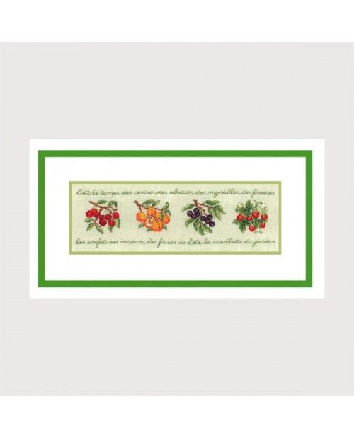 Fruit Frieze by Le Bonheur des Dames Counted cross stitch kit