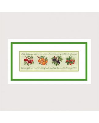 Fruit Frieze by Le Bonheur des Dames Counted cross stitch kit