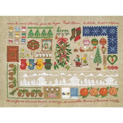Winter by Le Bonheur des Dames Season Collection Counted cross stitch kit