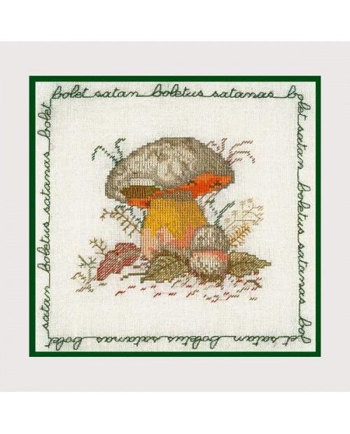 Satan boletus by Le Bonheur des Dames Flowers &amp; Plants Collection Counted cross stitch kit