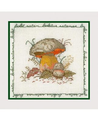 Satan boletus by Le Bonheur des Dames Flowers &amp; Plants Collection Counted cross stitch kit