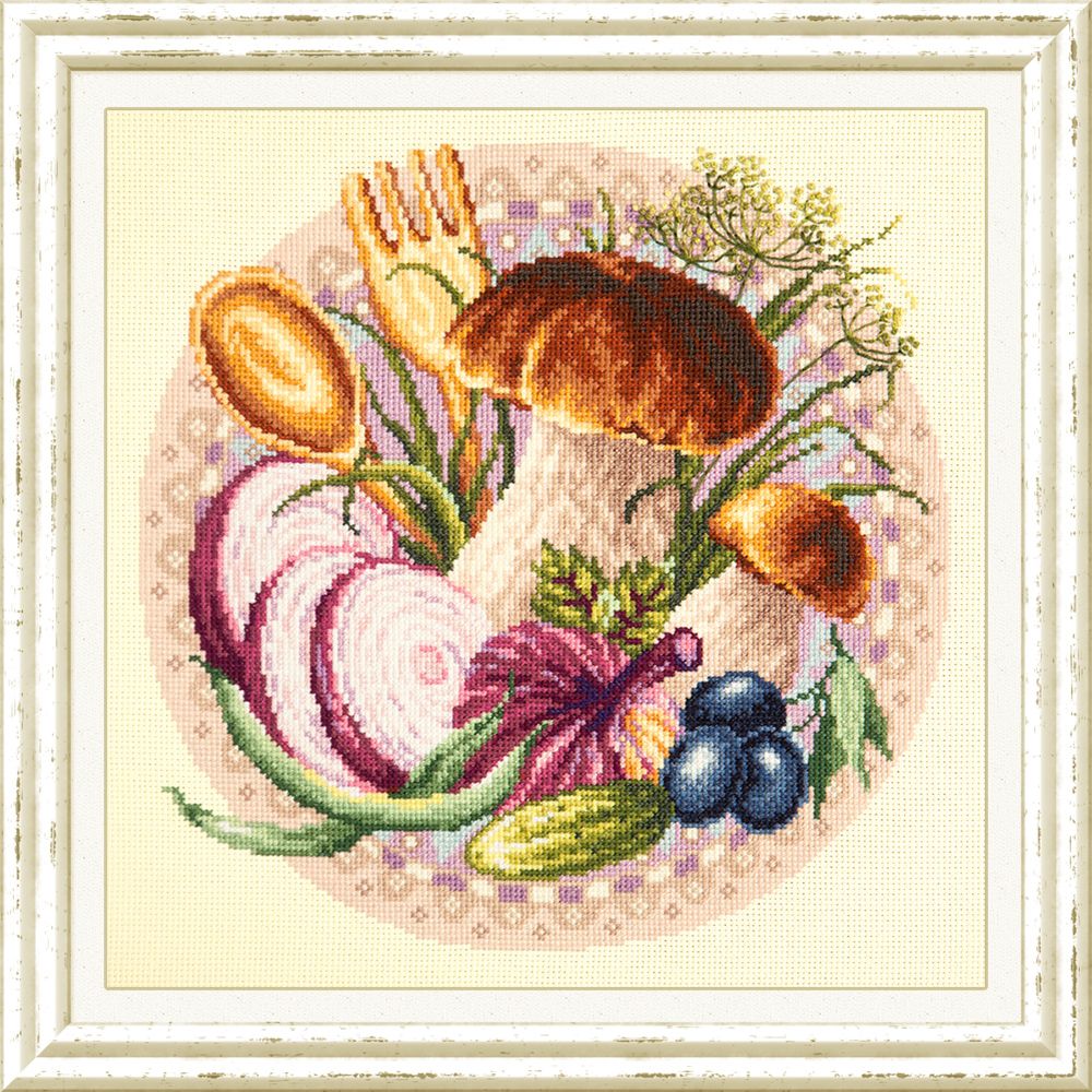 Favorite snacks by Magic Needle 2018 Food Counted cross stitch kit