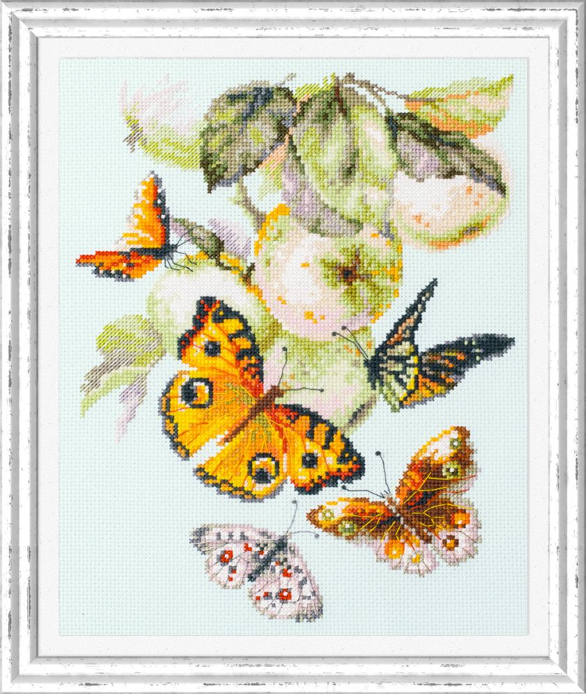 Butterflies and Apples by Magic Needle 2020 Harvest Counted cross stitch kit