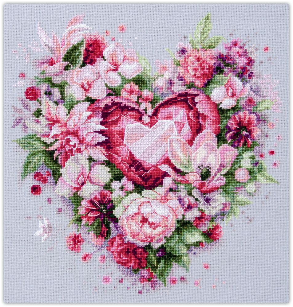 Blooming Heart by Magic Needle 2025 Counted cross stitch kit