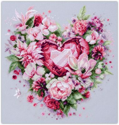 Blooming Heart by Magic Needle 2025 Counted cross stitch kit