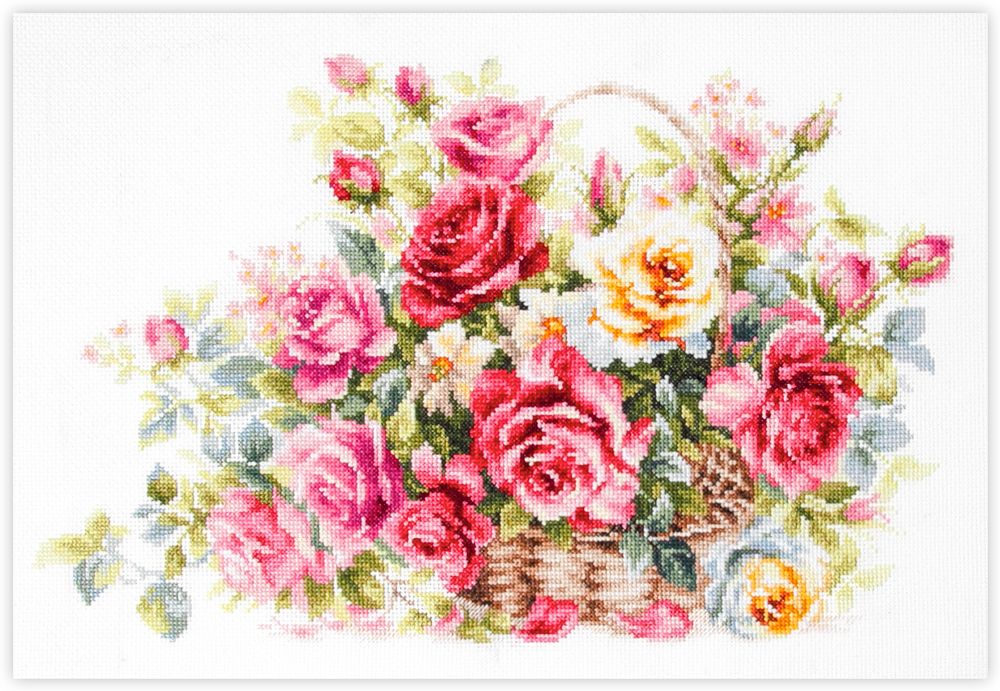 Basket with Roses by Magic Needle 2025 Counted cross stitch kit