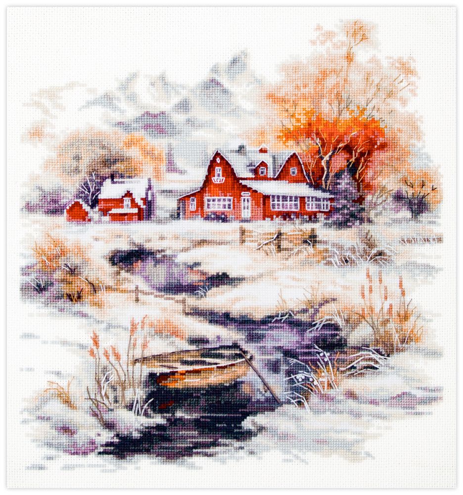 The Breath of November by Magic Needle 2025 Winter vibe counted cross stitch kit