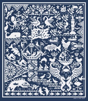 Fisherman’s Friends by Long Dog Samplers Counted cross stitch pattern