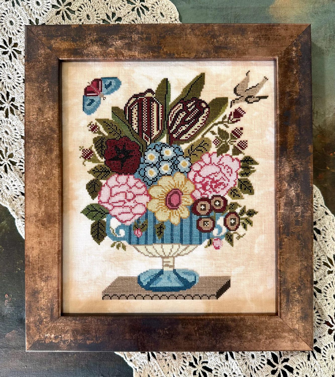 From Velvet to Linen by Kathy Barrick 2025 Counted cross stitch pattern