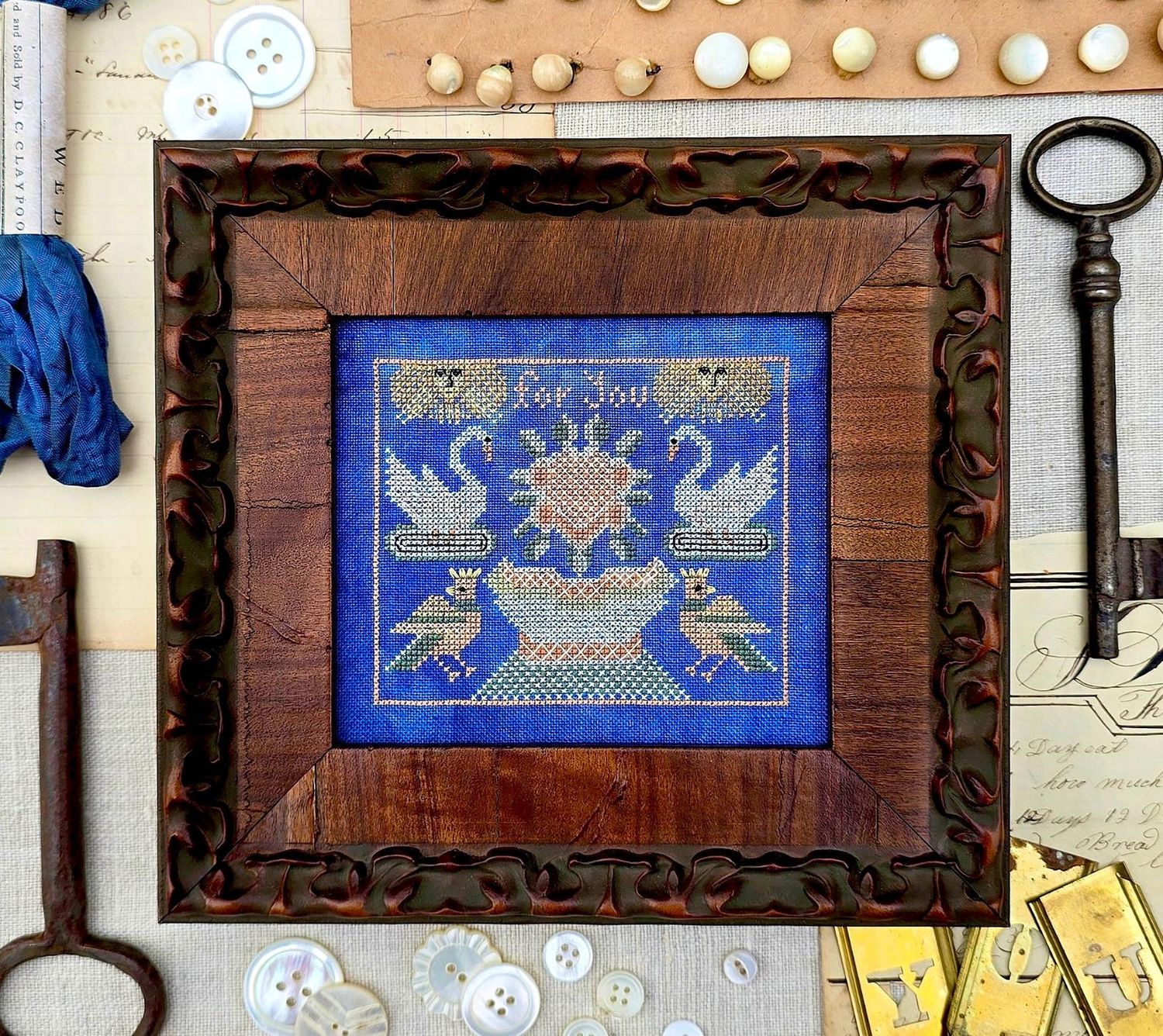For You by Kathy Barrick 2025 Counted cross stitch pattern