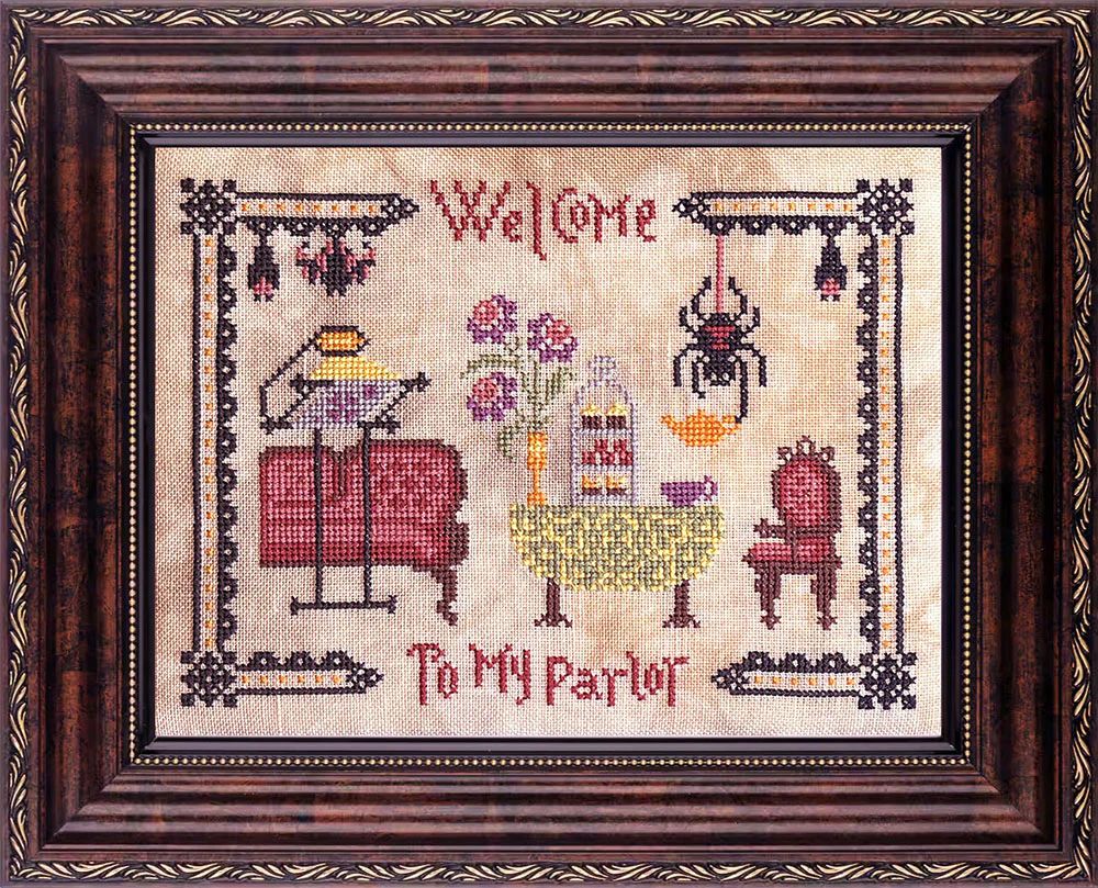 Welcome to My Parlor by Ink Circles 2025 Needlework Marketplace exclusive! Counted cross stitch pattern