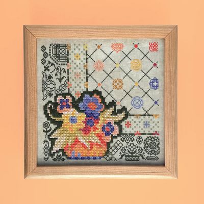 Linoleum Rug by Jessica Doize (JEDxStitch) 2025 Needlework Marketplace exclusive! Counted cross stitch pattern