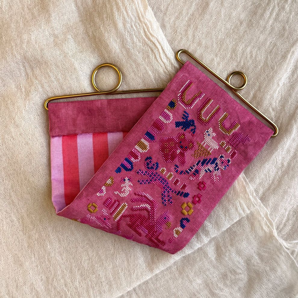 Pink Menagerie by Jessica Doize (JEDxStitch) 2024 Counted cross stitch pattern