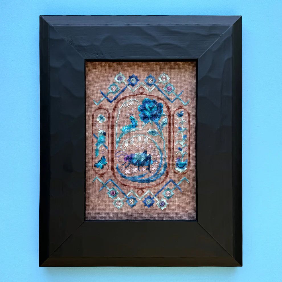 Blue Rose by Jessica Doize (JEDxStitch) 2024 Counted cross stitch pattern