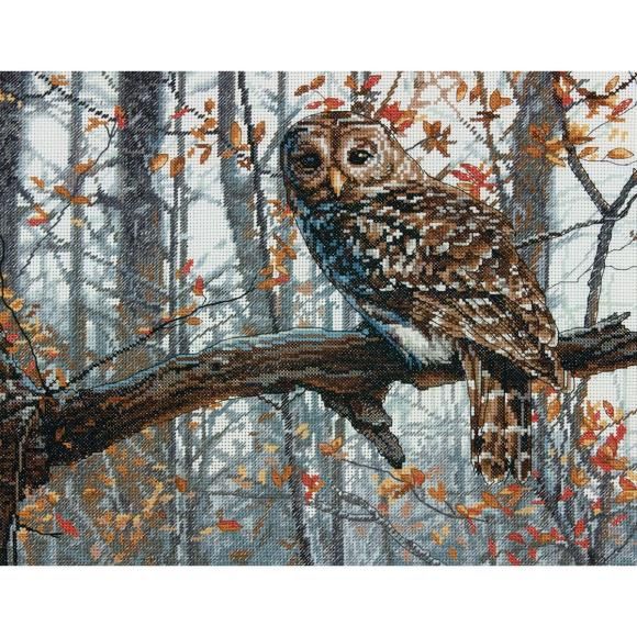 Wise Owl by Dimensions Designer Russell Cobane Counted Cross Stitch Kit