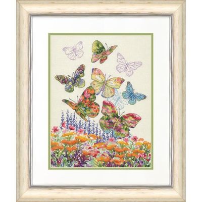 Floral Butterfly by Dimensions Summer Counted Cross Stitch Kit