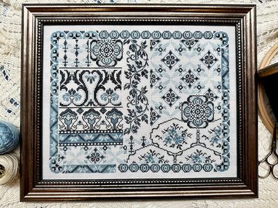 Blue Velvet by Jan Hicks Creates 2025 Counted cross stitch pattern Needlework Marketplace 2025 exclusive!