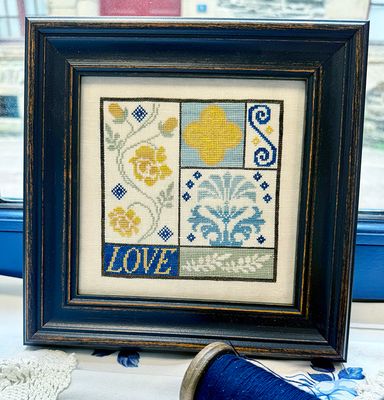Four Letter Words - Love by Jan Hicks Creates 2025 Counted cross stitch pattern Needlework Marketplace 2025 exclusive!