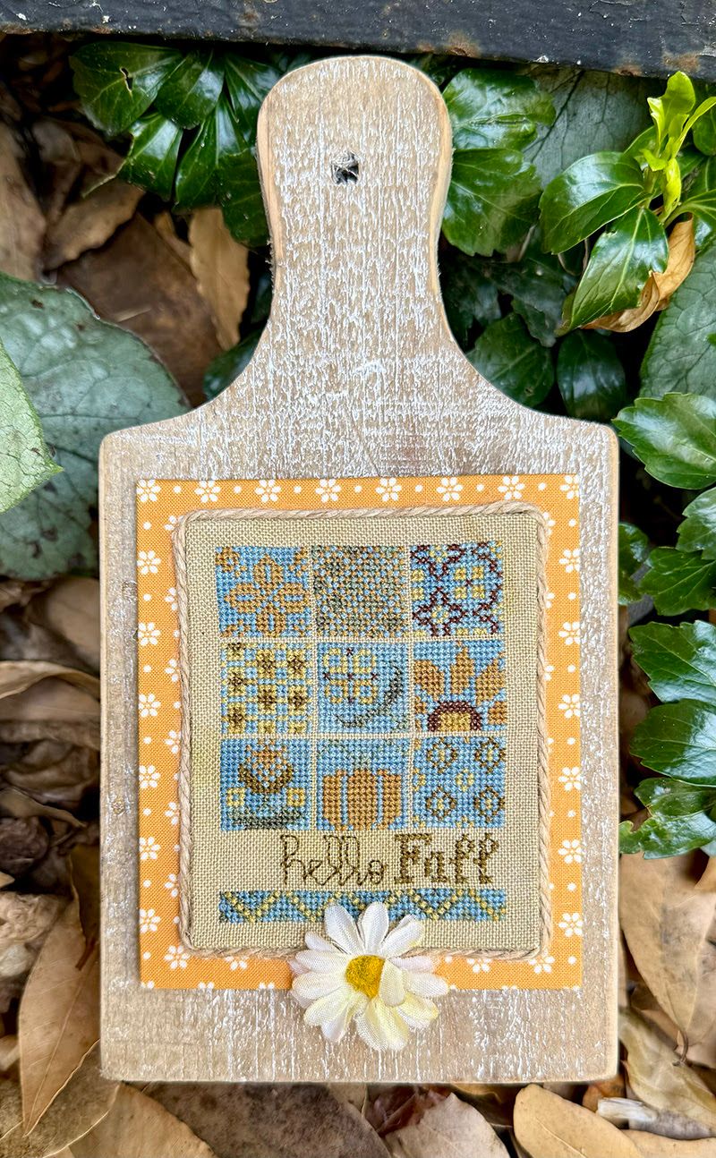Hello Fall by Jan Hicks Creates 2025 Counted cross stitch pattern Needlework Marketplace 2025 exclusive!