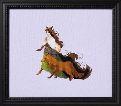 Miss Brown Wolf - Daughters Of The Wild by Nora Corbett 2025 (designer Mirabilia Designs) cross stitch pattern