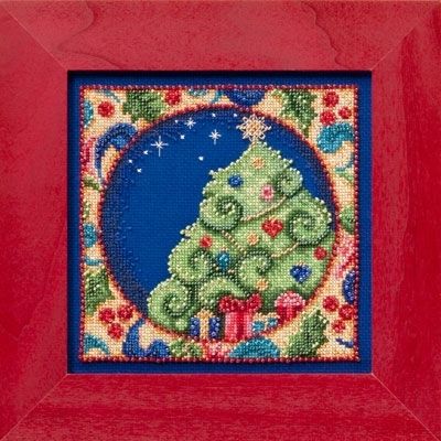 Tree by Mill Hill 2014 Jim Shore Kits Winter Series beaded embroidery kit