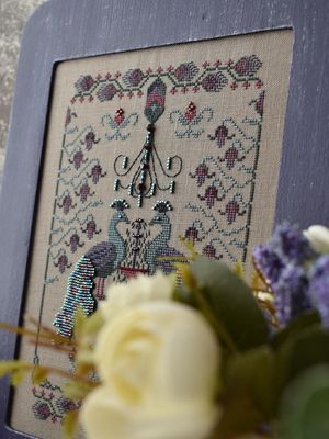 Peacocks by MilleFleur 2024 Cross Stitch Pattern + Embellishment Pack