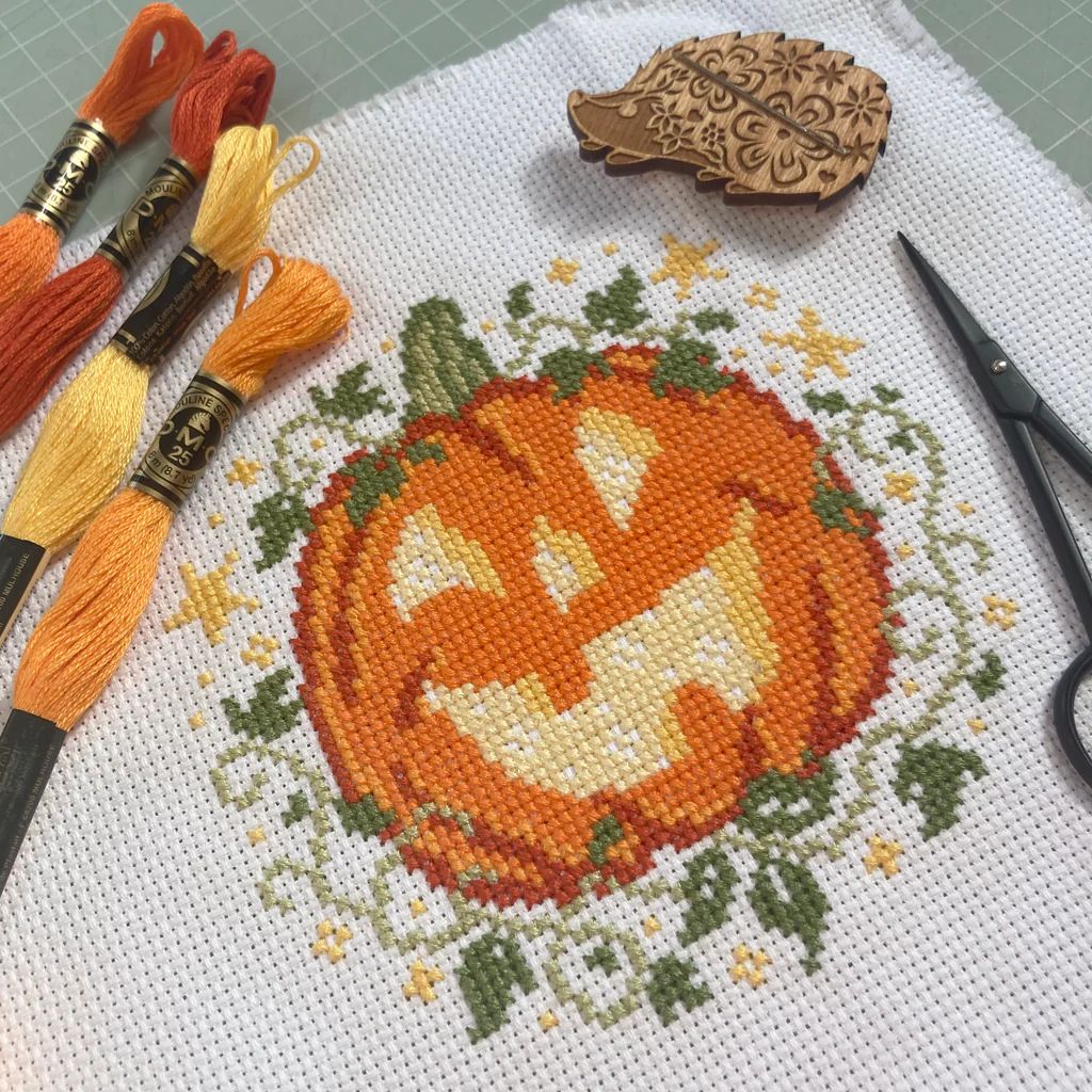 Pumpkin and Stars by Love Poppet 2022 Counted cross stich pattern