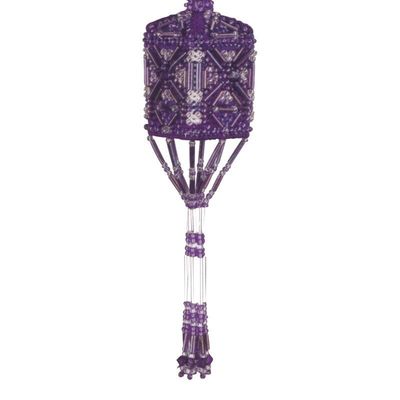 Orchid Tassel by Mill Hill - Christmas decorations Charmed Ornament Glass Bead embroidery Kit with Crystal Treasures.