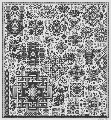 Latitude by Long Dog Samplers Mono Collection Counted cross stitch pattern