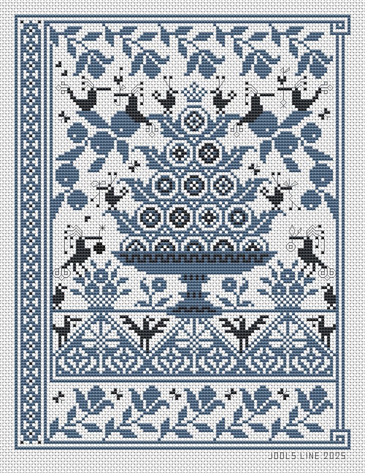 Bombe Surprise by Long Dog Samplers 2025 Counted cross stitch pattern