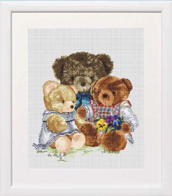 The Three Bears by Thea Gouverneur Counted Cross Stitch kit