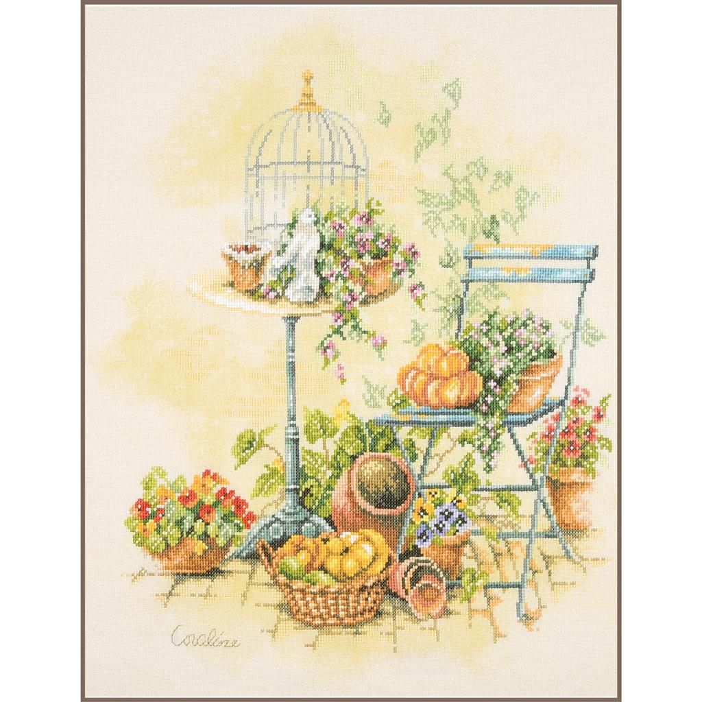 Free From the Birdcage by Lanarte 2025 Home and Garden Collection Counted Cross Stitch kit