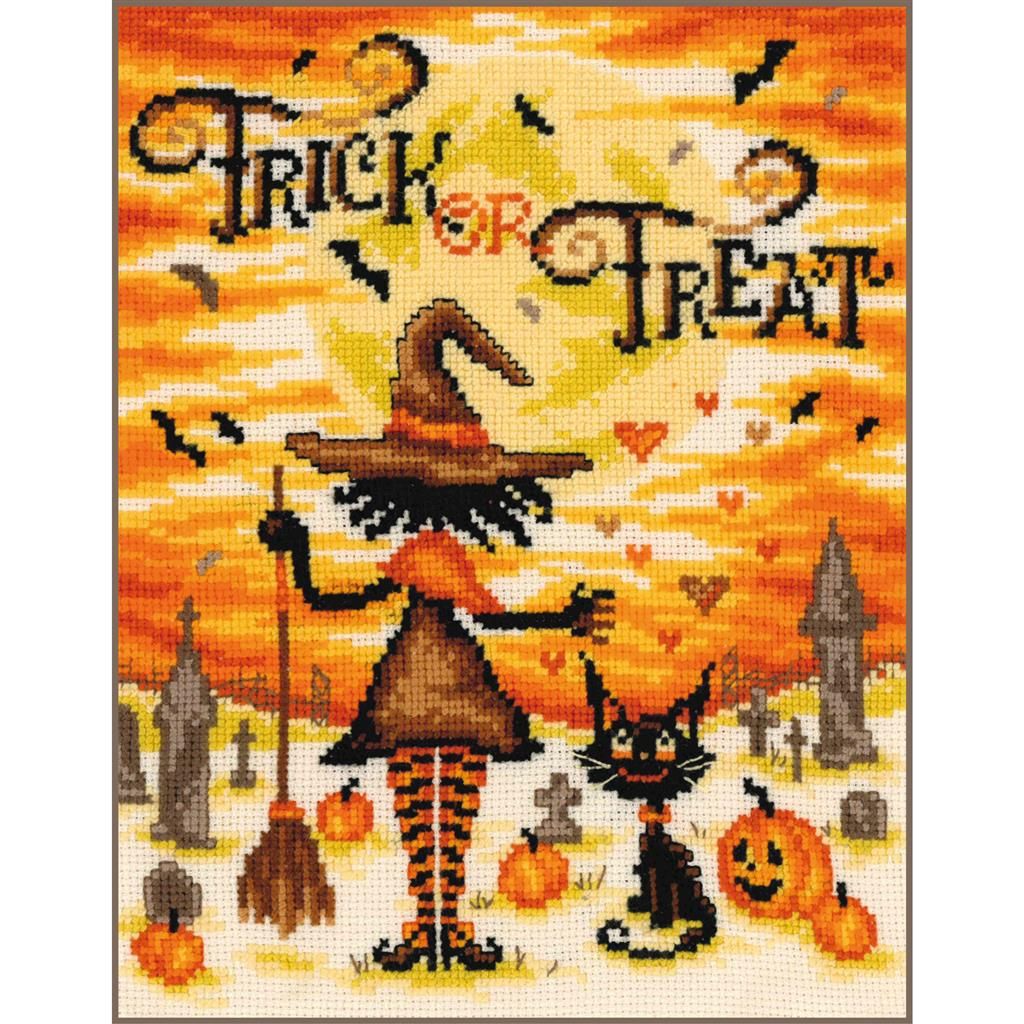 Trick or Treat by Vervaco 2025 Halloween Counted cross stitch kit