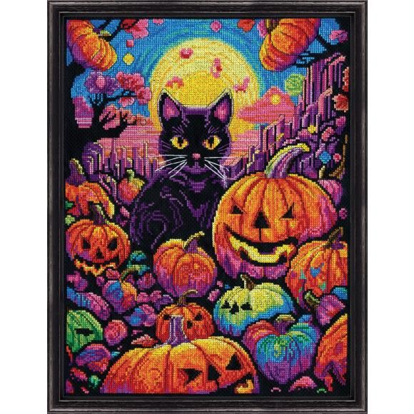 Black Cat by Design Works Counted Cross Stitch Kit