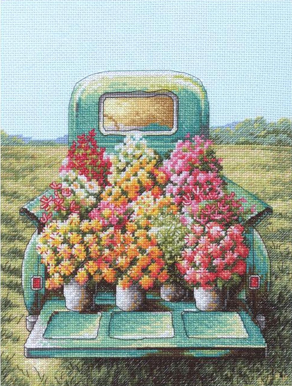 Flowers For Sale by Dimensions 2024 Counted Cross Stitch Kit