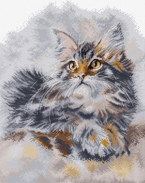 The Proud Cat by HobbyJobby Counted Cross Stitch Kit