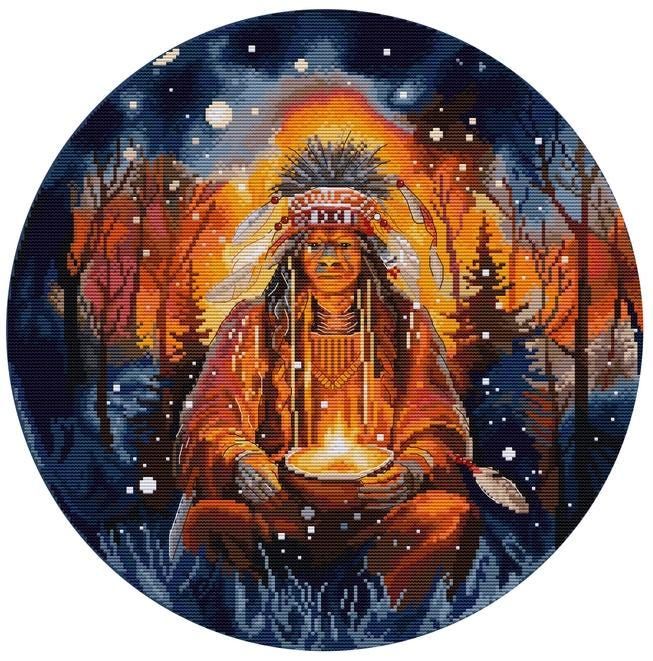 The Shaman by HobbyJobby Counted Cross Stitch Kit