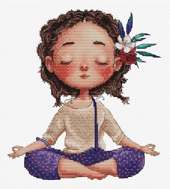Meditation by HobbyJobby Counted Cross Stitch Kit