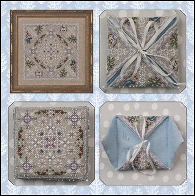 Winter in the Meadow by Just Nan 2017 Cross stitch pattern and Embellishment Pack