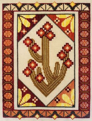 Arizona Sunset by The Artsy Housewife 2024 Primitive counted cross stich pattern