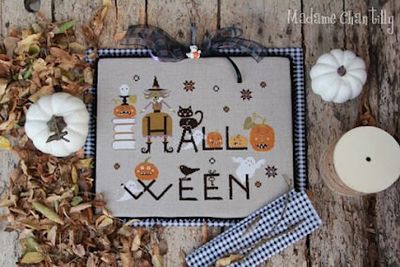Halloween by Madame Chantilly Printed Cross stitch pattern Be ready for Halloween!