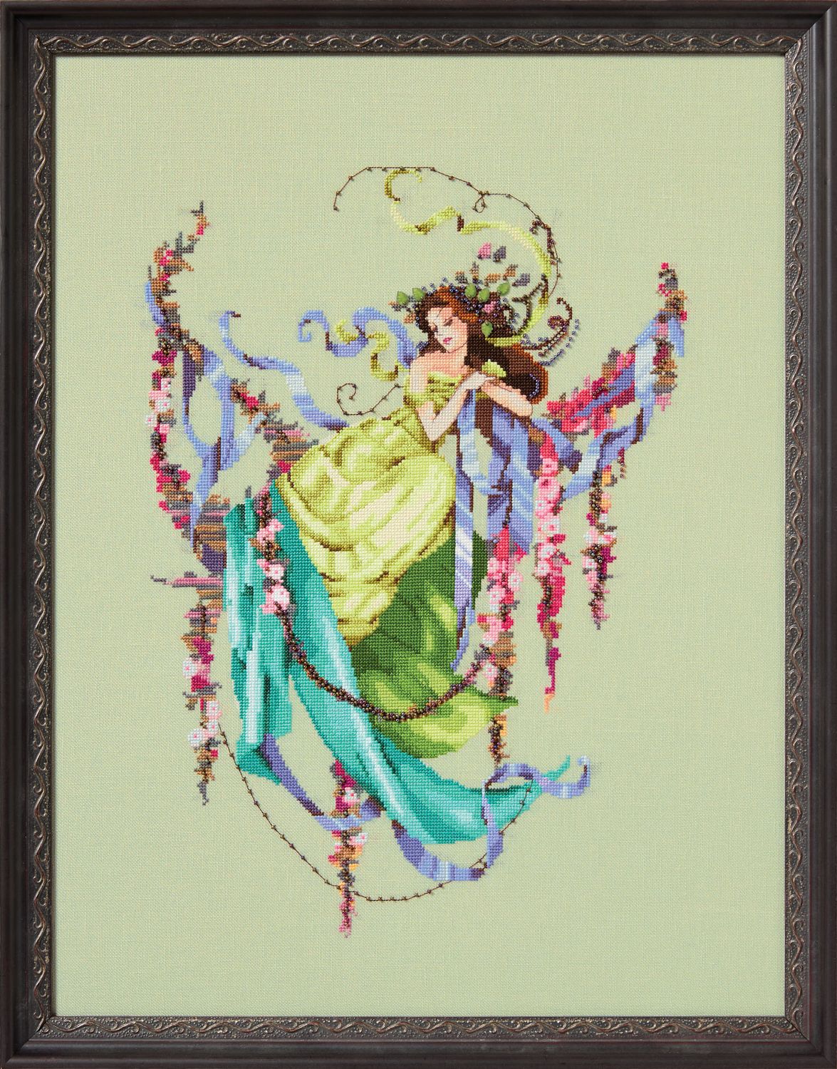 Daphne’s Connection by Mirabilia Design 2025 designer Nora Corbett Counted cross stitch pattern, Embellishment Pack